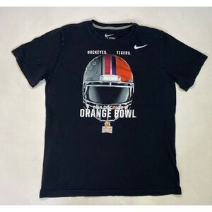 Nike Buckeyes Vs Tigers Orange Bowl 2014 Graphic T-shirt Men Large Black